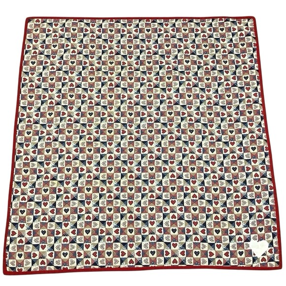 VTG Hand Quilted Mickey Mouse & Teddy Bears Patchwork Baby Nursery Quilt Blanket - Picture 5 of 6